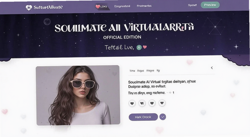 Soulmate AI����Ů�ѹٷ�������ҳ��Ԥ��ͼ