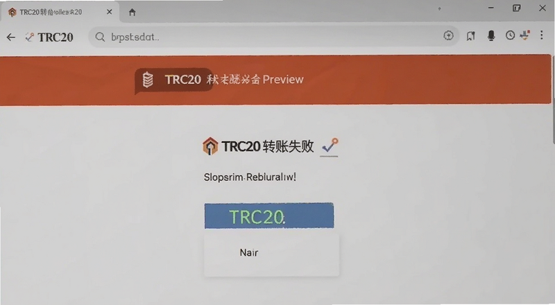 TRC20转账失败页面截图预览图