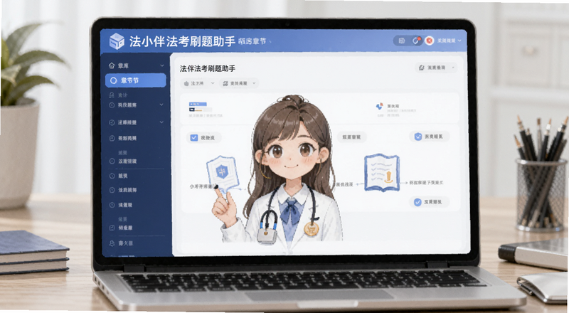 法小伴法考刷题助手题库章节界面预览图