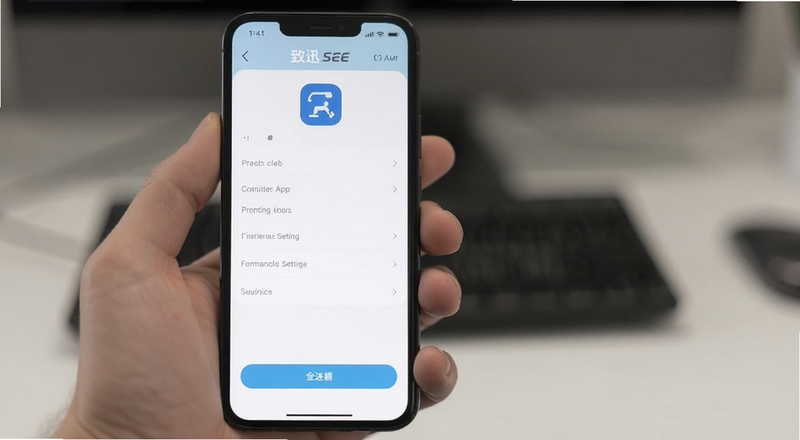 致迅SEE 手机 App 参数设置界面