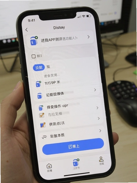 述我APP测评筛选功能操作界面