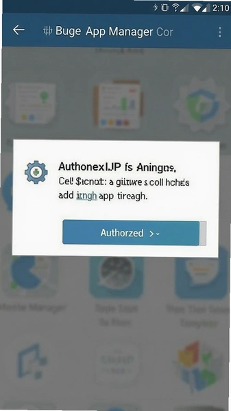Buge App Manager 安装界面授权提示截图