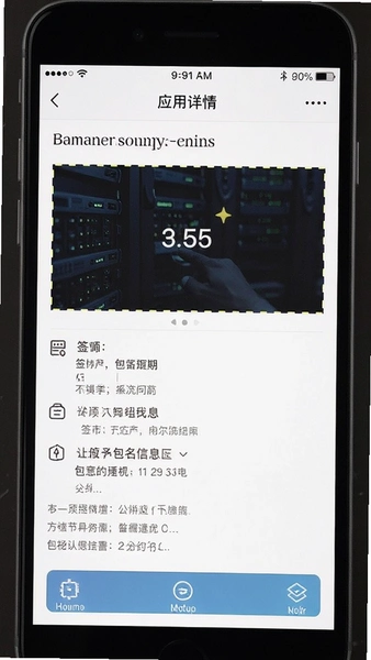 Ӧ������ҳǩ���������Ϣչʾ