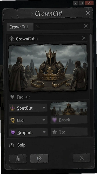 CrownCut转场效果选择面板界面