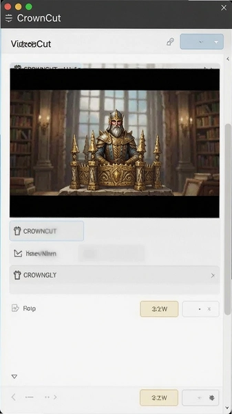 CrownCut新建项目选择视频素材界面