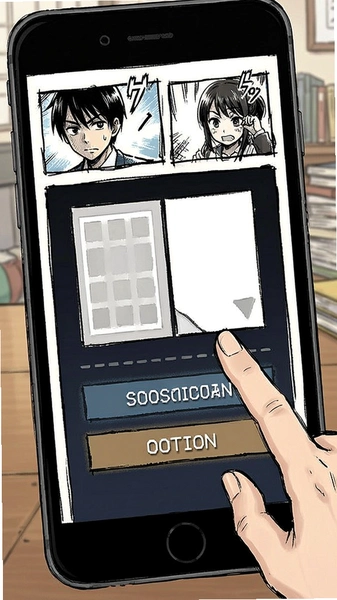 漫画阅读设置翻页方向选项界面