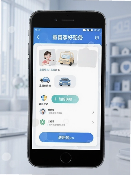 童管家好赔服务理赔进度页面预览图