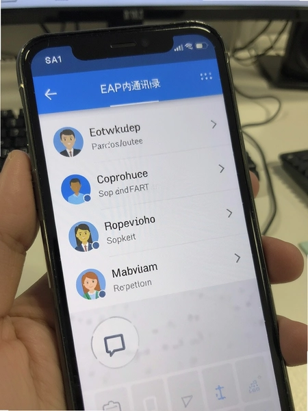手机EAP内部通讯录界面