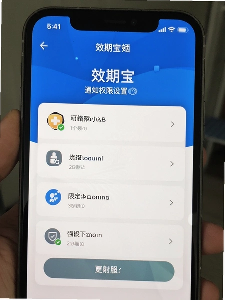 效期宝通知权限设置页面