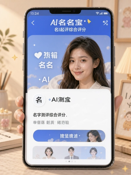 AI起名取名测名宝 名字测评综合评分页面