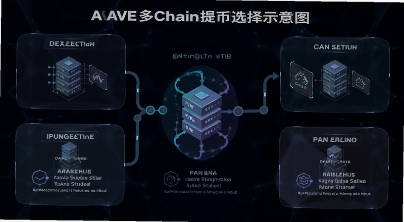 AAVE多链提币选择示意图
