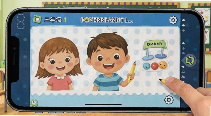 三年级英语点读助手手机界面
