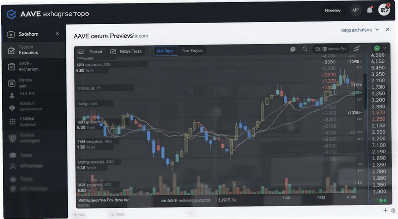 AAVE交易所现货盘口报价界面预览