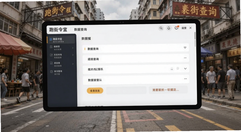 跑街令宜配数据查询界面