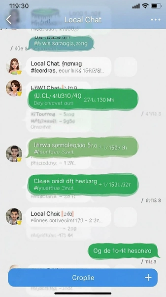 Local Chat聊天记录长按复制操作界面