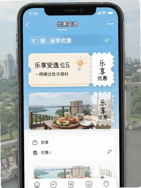 乐享安逸优惠券界面截图