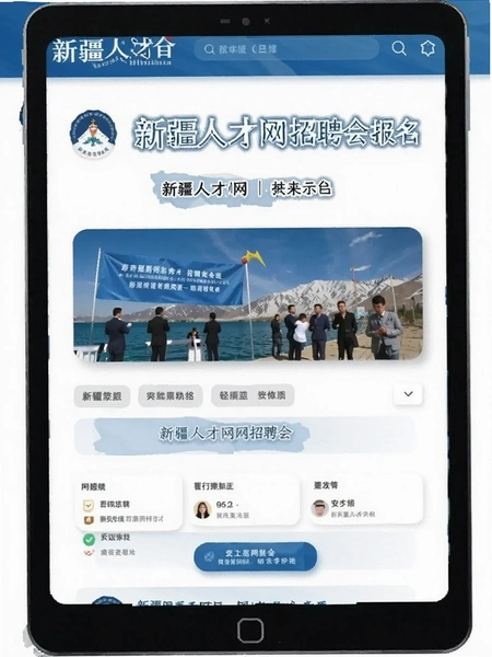 新疆人才网招聘会报名页面示意图