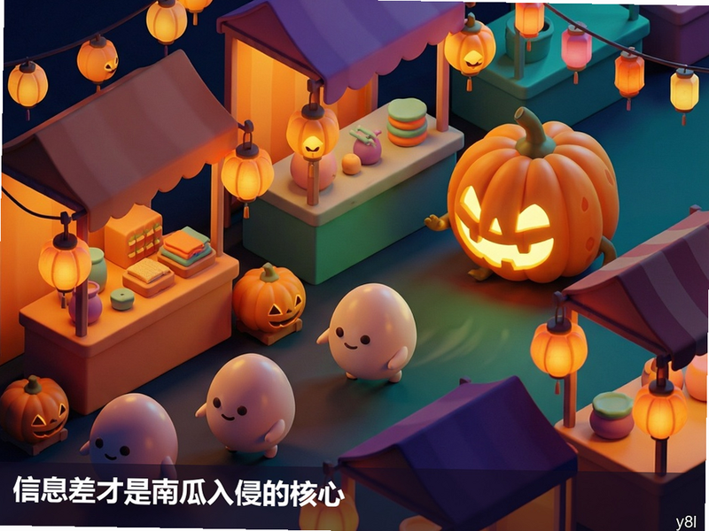 南瓜集市夜间追逐场景示意插图