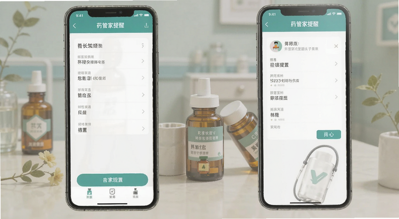 药管家提醒设置界面预览图