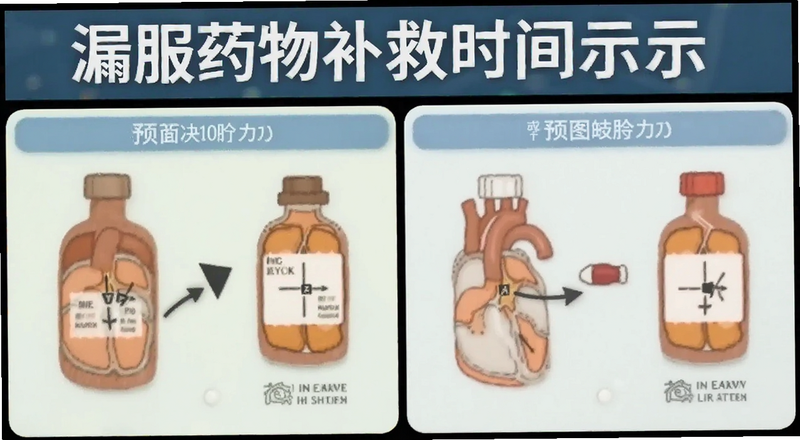 漏服药物补救时间示意图预览图
