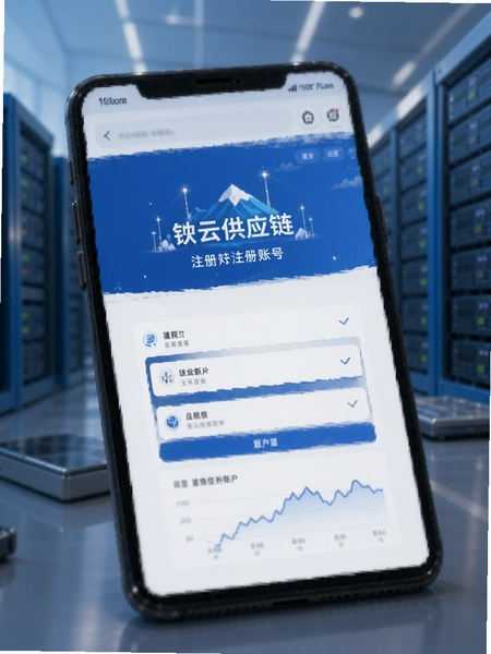 铱云供应链注册账号界面