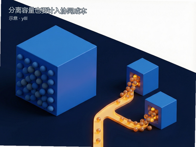 活动数据库与文件容量分离的概念示意