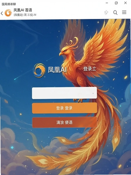 凤凰AI英语登录界面截图