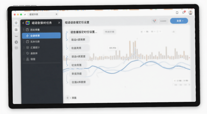唱语语音播报定时任务设置界面预览图