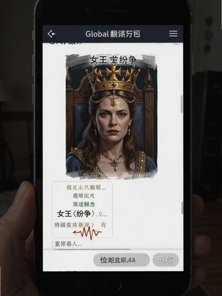 女王的纷争全球聊天翻译界面