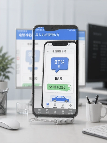 电销神器号码导入界面预览图