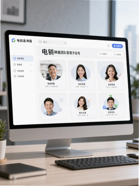 电销神器团队管理子账号界面