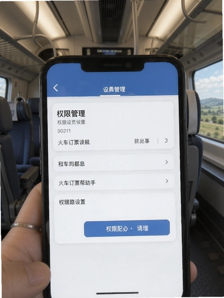 火车订票帮手 权限管理设置页