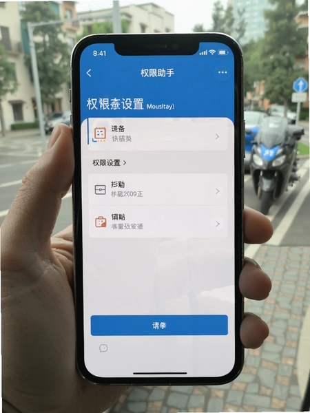 外卖配送众包助手 权限设置界面