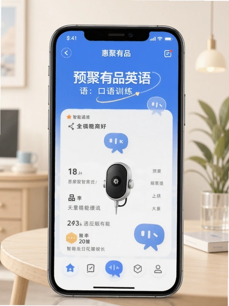 惠聚有品智能英语 口语训练界面预览图