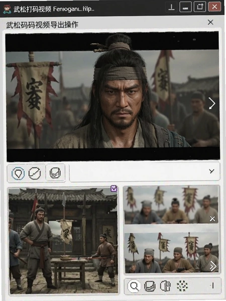 武松打码视频导出保存操作界面