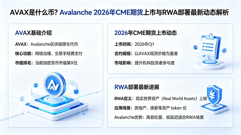 AVAX��ʲô�ң�Avalanche 2026��CME�ڻ�������RWA�������¶�̬����