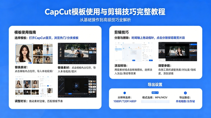 CapCut��ô������Ƶ��CapCutģ��ʹ����������������̳�