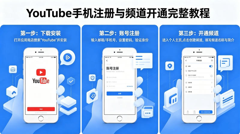 youtube��ôע���˺ţ�YouTube�ֻ�ע����Ƶ����ͨ�����̳�