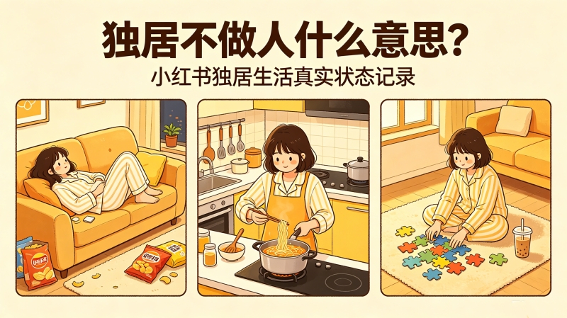 独居不做人什么意思?小红书独居生活真实状态记录 独居不做人什么意思?小红书独居生活真实状态记录