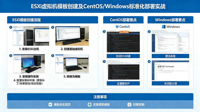 ESXi�����ģ����ô������CentOS��Windows��׼������ʵ