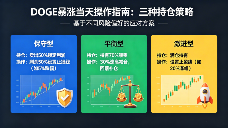 DOGE暴涨当天我该操作吗?三种不同风格的持仓策略 DOGE暴涨当天我该操作吗?三种不同风格的持仓策略