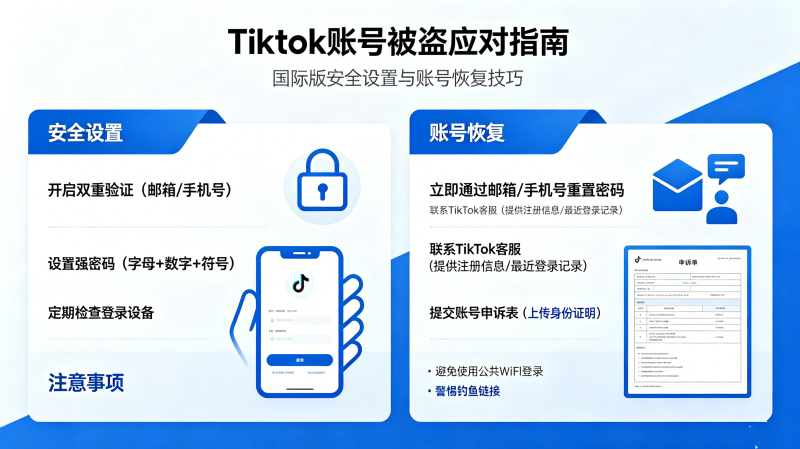 TikTok�˺ű�����ô�죿TikTok���ʰ氲ȫ�������˺Ż�