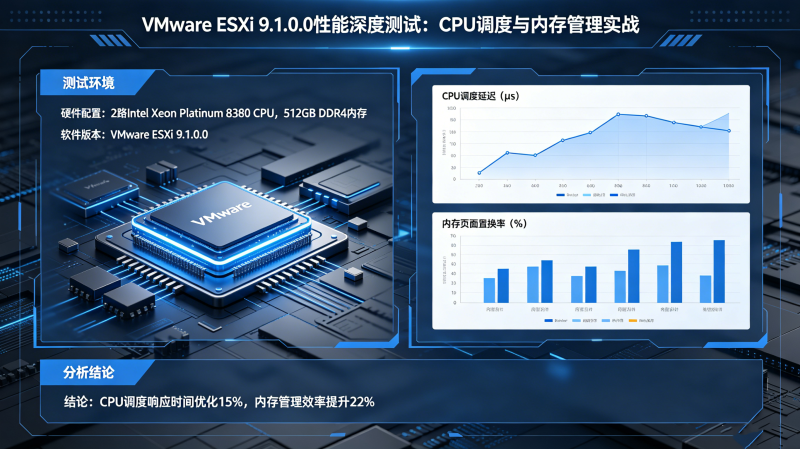 VMware ESXi 9.1.0.0������Ȳ��ԣ�CPU�������ڴ����