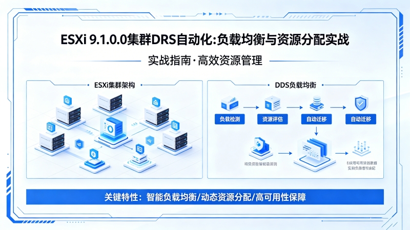 ESXi 9.1.0.0集群DRS自动化:负载均衡与资源分配实战 ESXi 9.1.0.0集群DRS自动化:负载均衡与资源分配实战