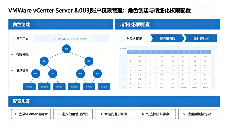 VMware vCenter Server 8.0U3j�˻�Ȩ�޹�������ɫ�����뾫ϸ��Ȩ������
