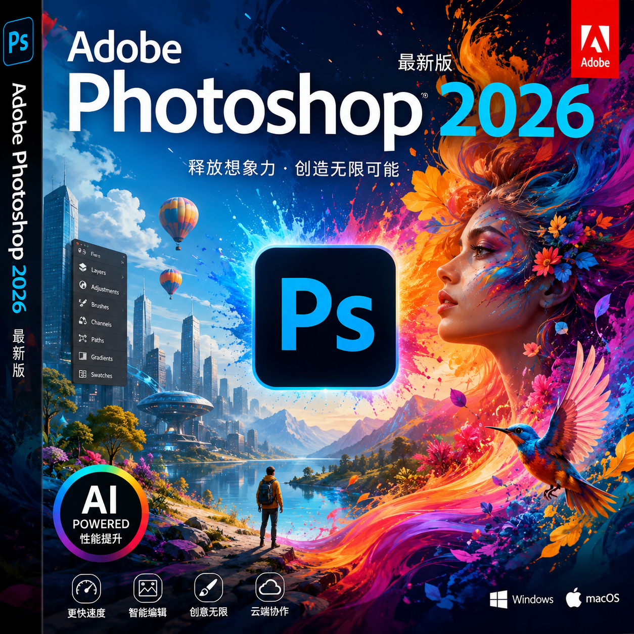 Photoshop 2026���°棺AIһ����ͼ�����ʦ��������