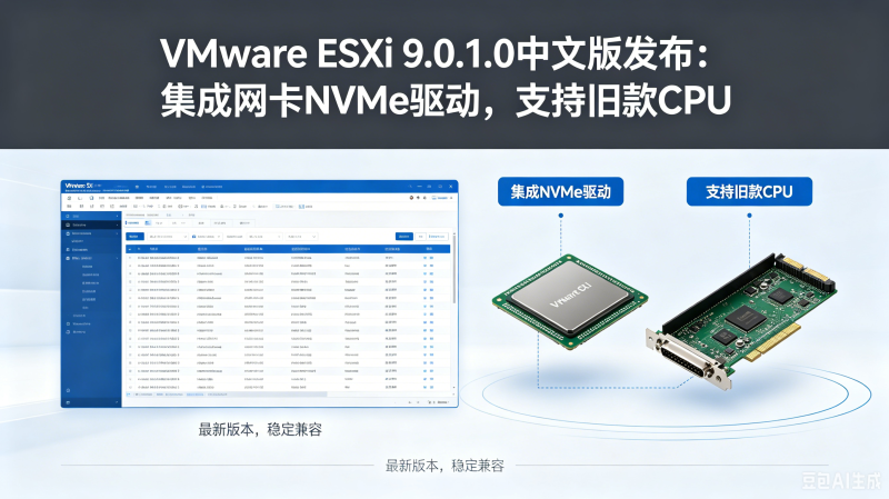 VMware ESXi 9.0.1.0���İ淢������������NVMe������֧