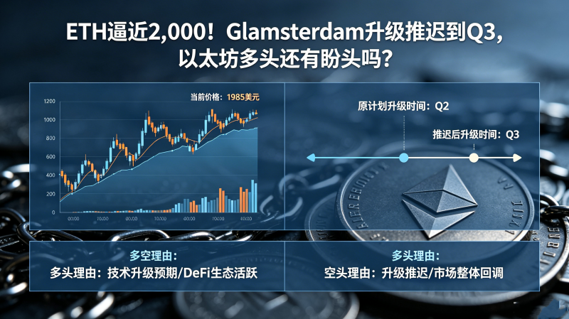 ETH�ƽ�2,000��Glamsterdam�����Ƴٵ�Q3����̫����ͷ��
