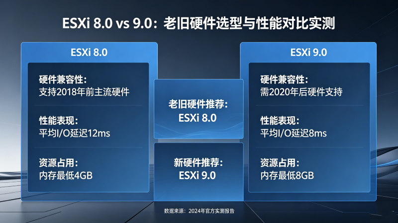 ESXi 8.0��ESXi 9.0�ĸ����ʺ��㣿�Ͼ�Ӳ��ѡ��������
