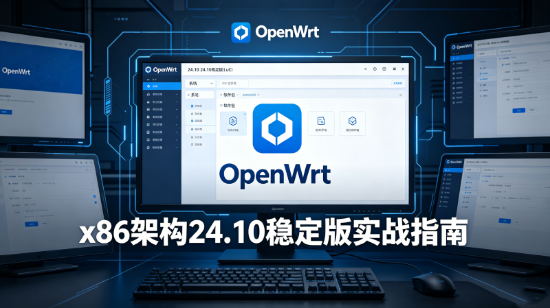 OpenWrt��·��ϵͳ��װ�������ã�x86�ܹ�24.10�ȶ���